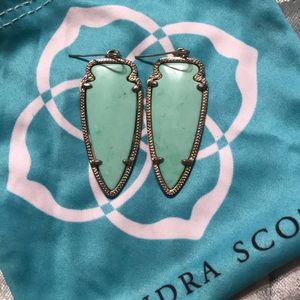 Kendra Scott Skylar Arrowhead Turquoise Earrings